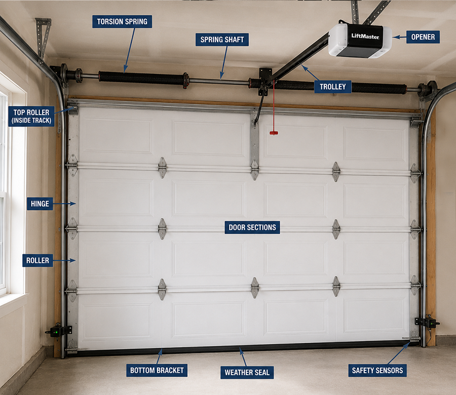 garage door parts